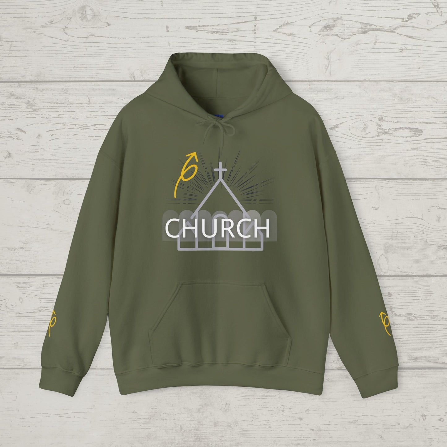 "Church" Unisex Hoodie with a message.