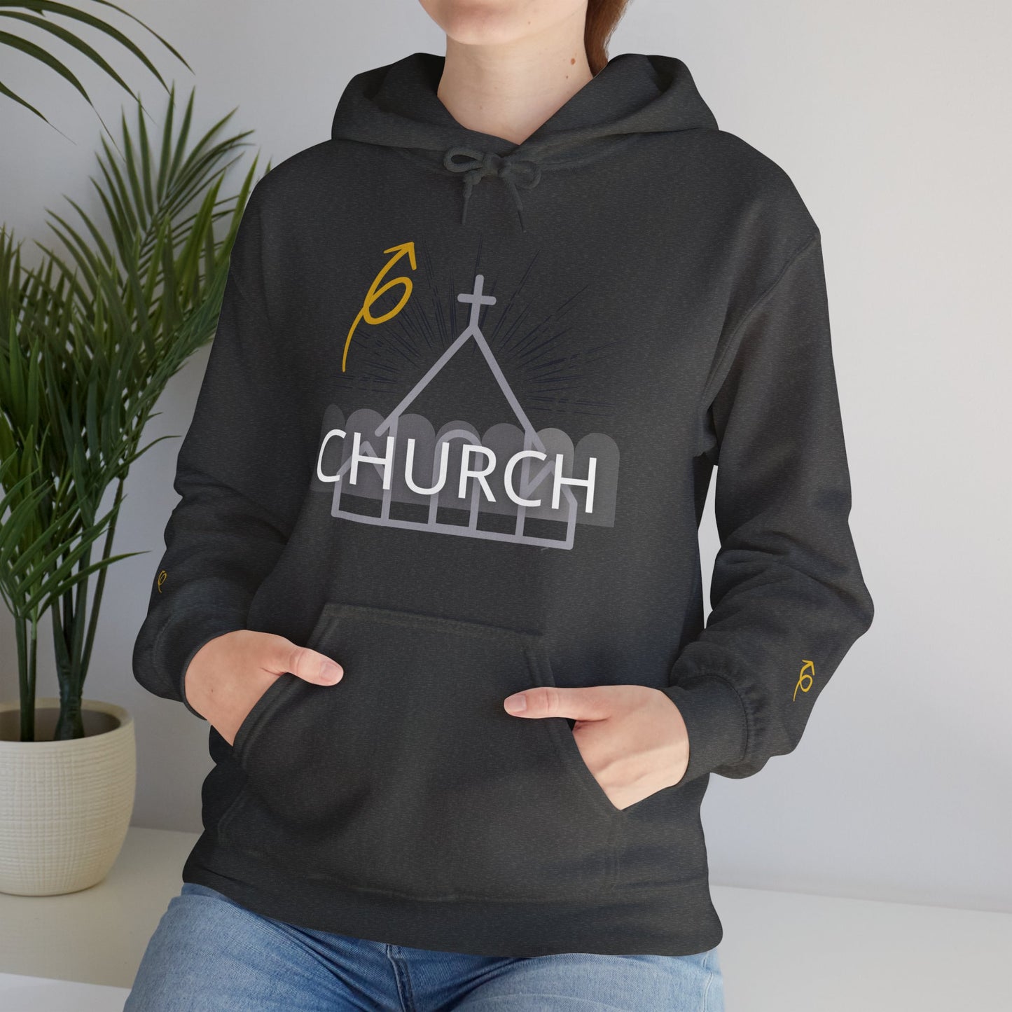 "Church" Unisex Hoodie with a message.