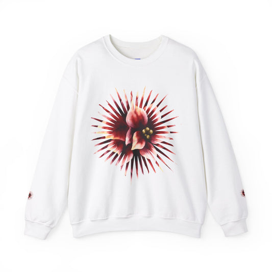 3-D Flower Crewneck Sweatshirt